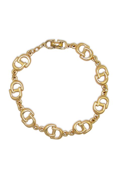 dior bracelet gold womens|christian Dior gold bracelet.